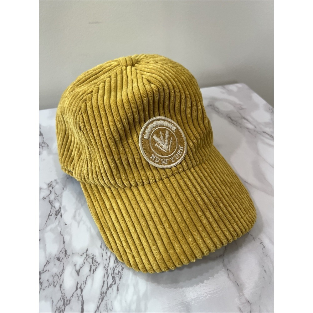 Rag‎ & Bone Mens Corduroy New York Adjustable Baseball Hat Cap OS Preppy Dad Hat
